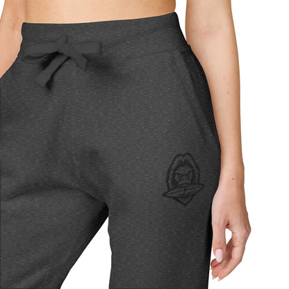 Embroidered Logo Cozy Fleece Sweatpants