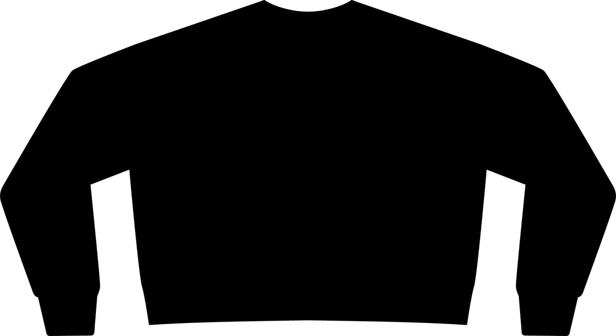 Cropped Crewneck Sweatshirt - Minimal Left-Chest Script Logo