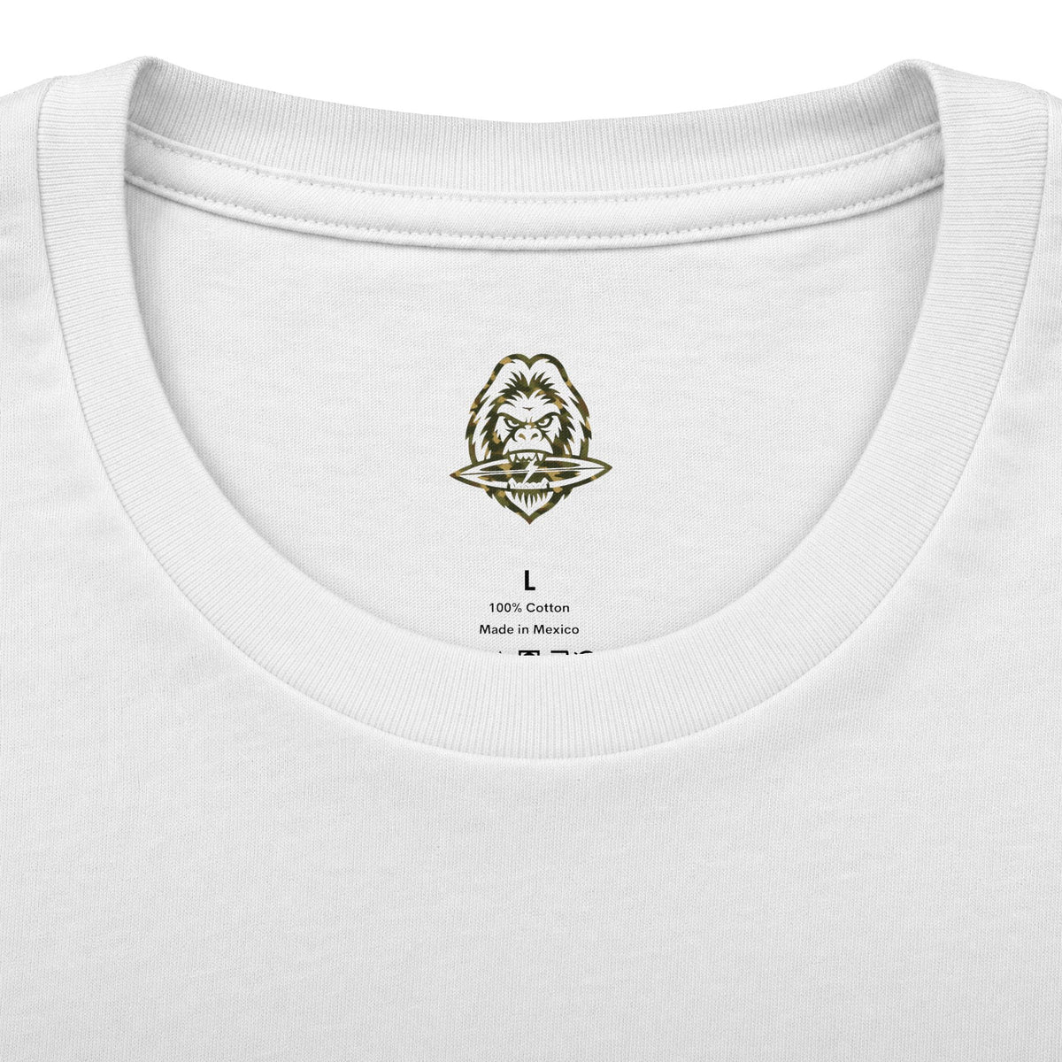 Surfing Sasquatch Signature Camo Logo Tee