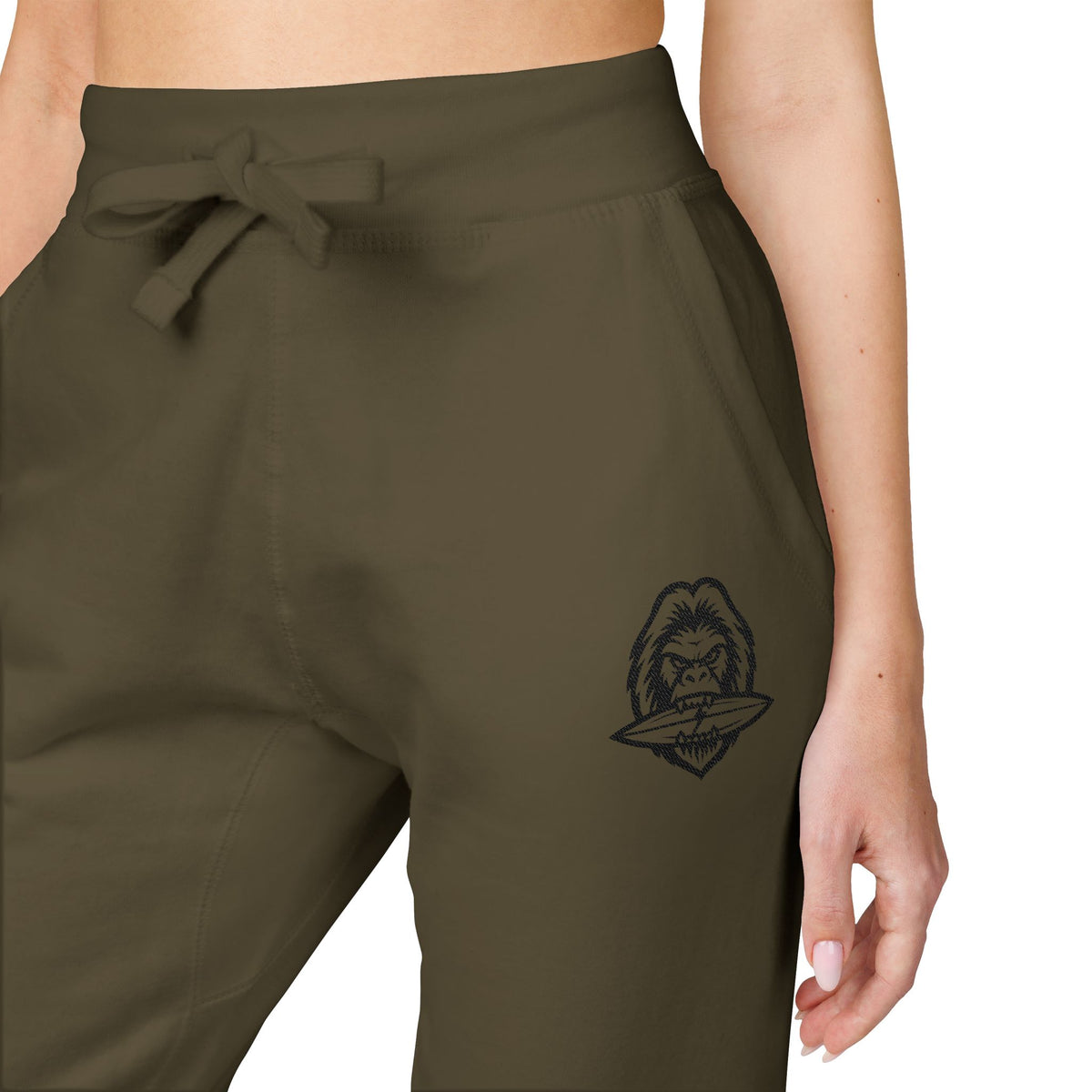 Embroidered Logo Cozy Fleece Sweatpants