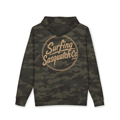 Surfing Sasquatch Co. Camo Hoodie