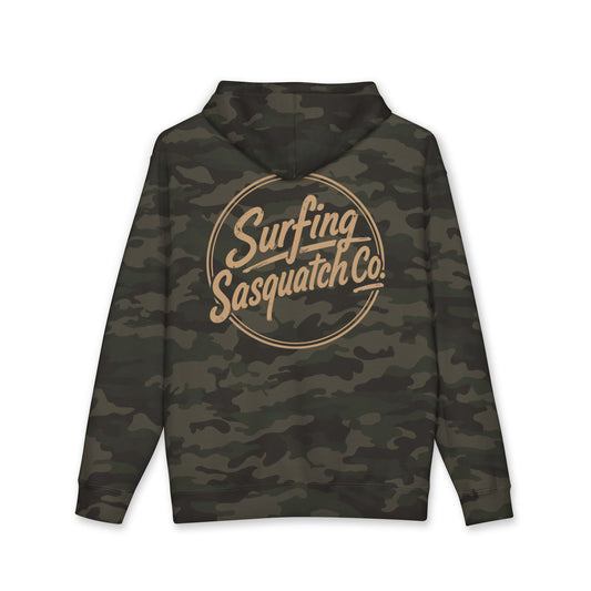 Surfing Sasquatch Co. Camo Hoodie
