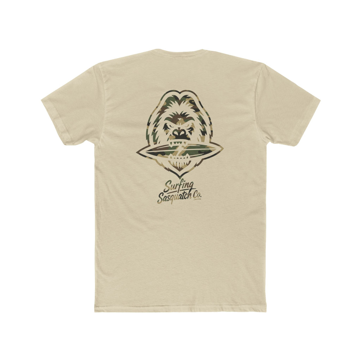 Surfing Sasquatch Signature Camo Logo Tee
