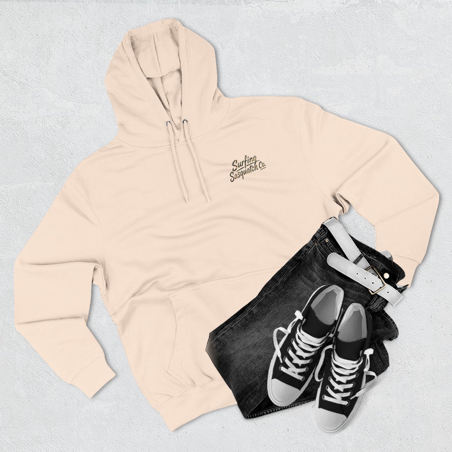 Surfing Sasquatch Co. Camo Hoodie