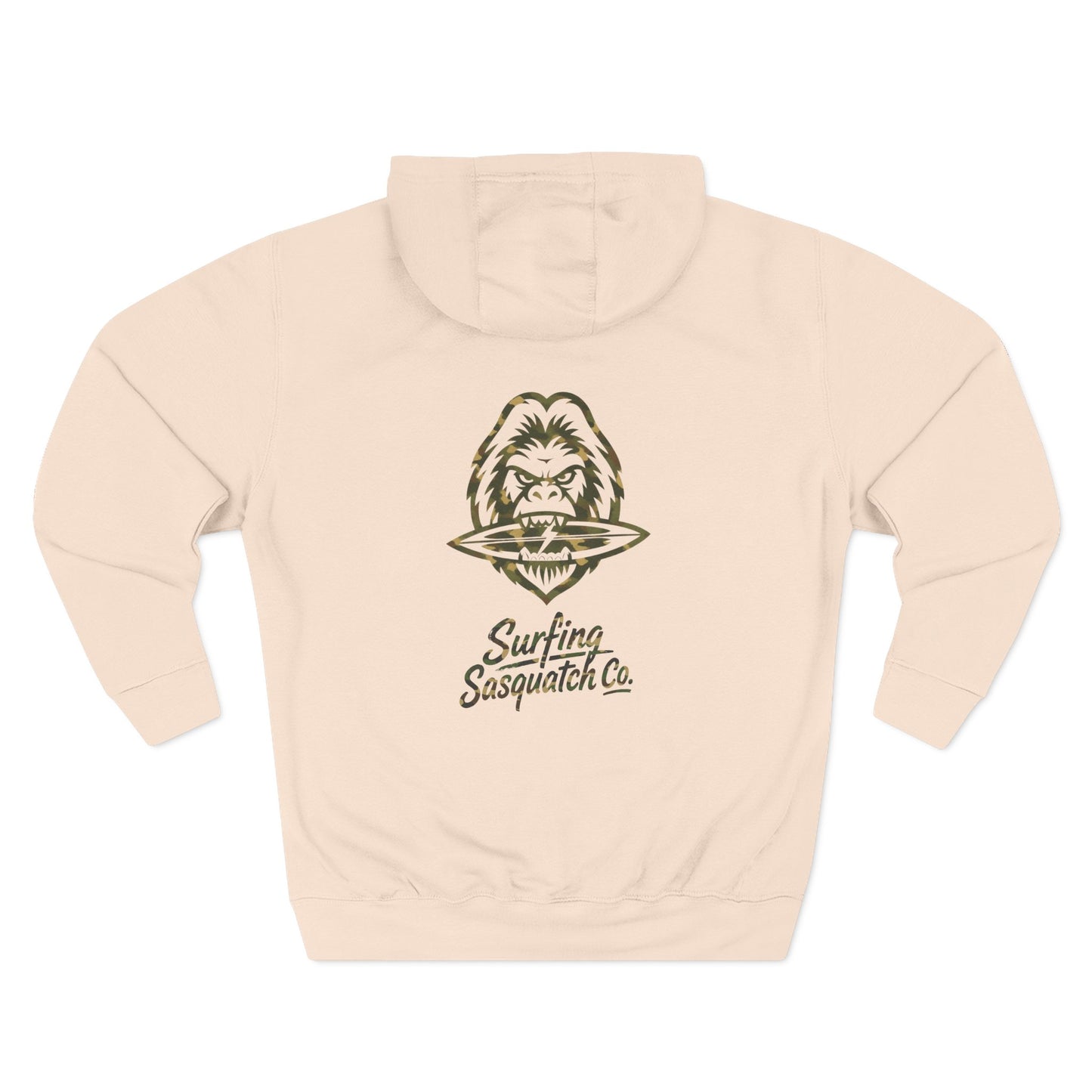Surfing Sasquatch Co. Camo Hoodie