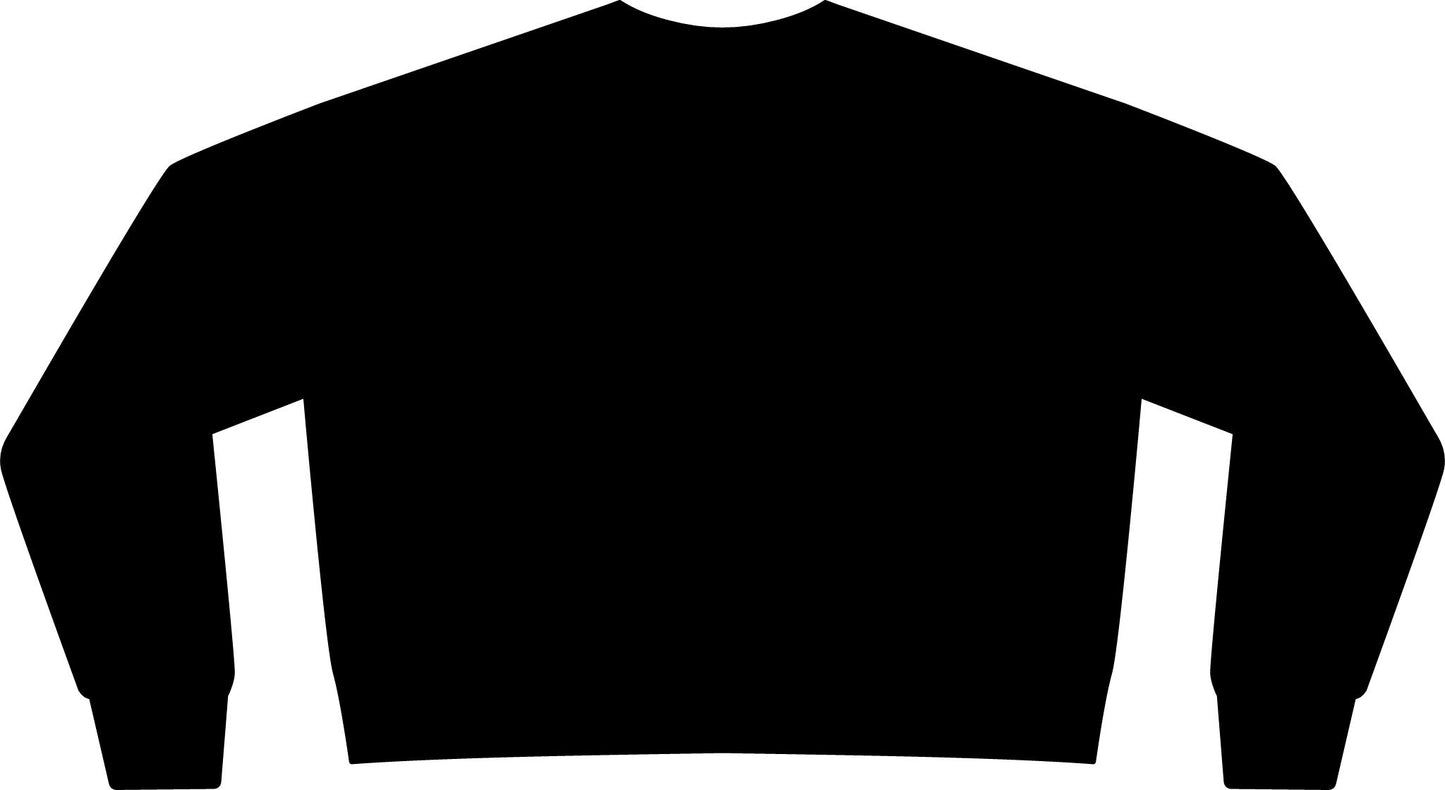 Cropped Crewneck Sweatshirt - Minimal Left-Chest Script Logo