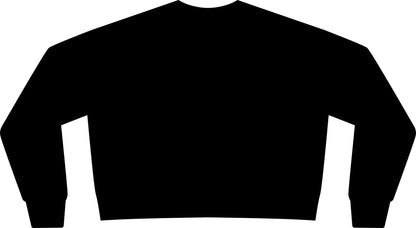 Cropped Crewneck Sweatshirt - Minimal Left-Chest Script Logo