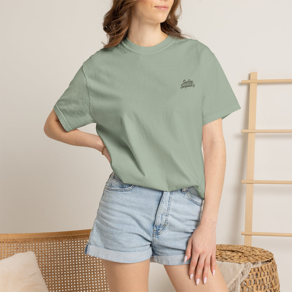 Surfing Sasquatch Signature logo T-Shirt