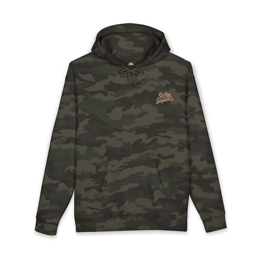 Surfing Sasquatch Co. Camo Hoodie