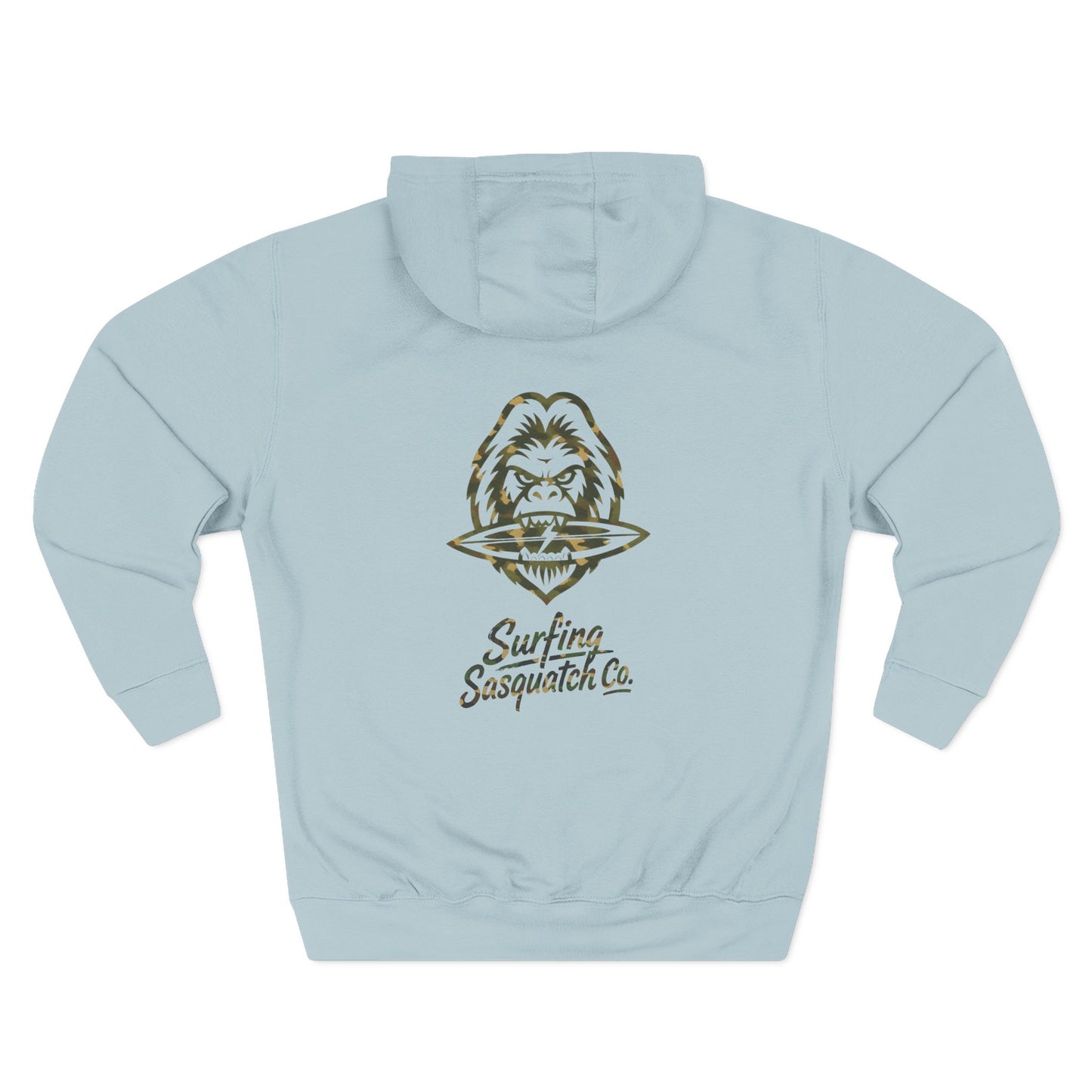 Surfing Sasquatch Co. Camo Hoodie