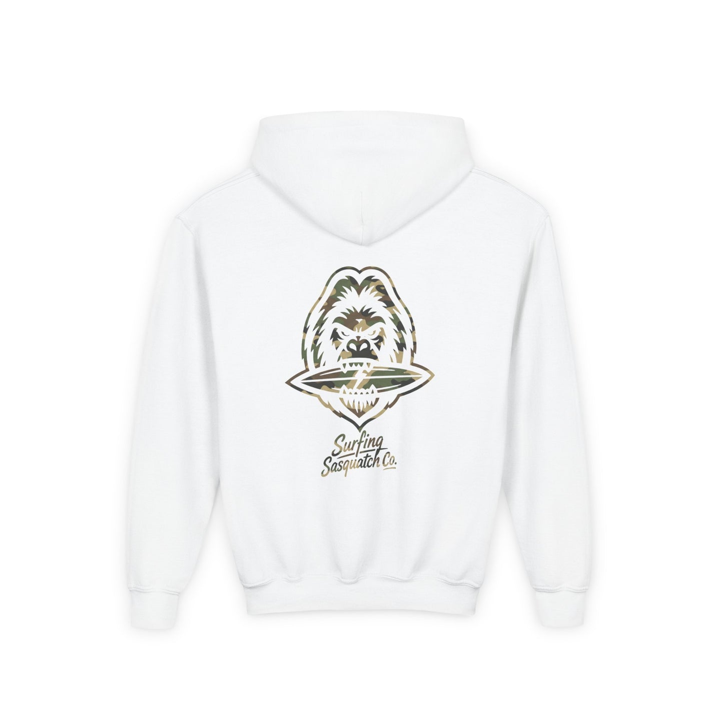 Surfing Sasquatch Co. Signature Camo Youth Hoodie