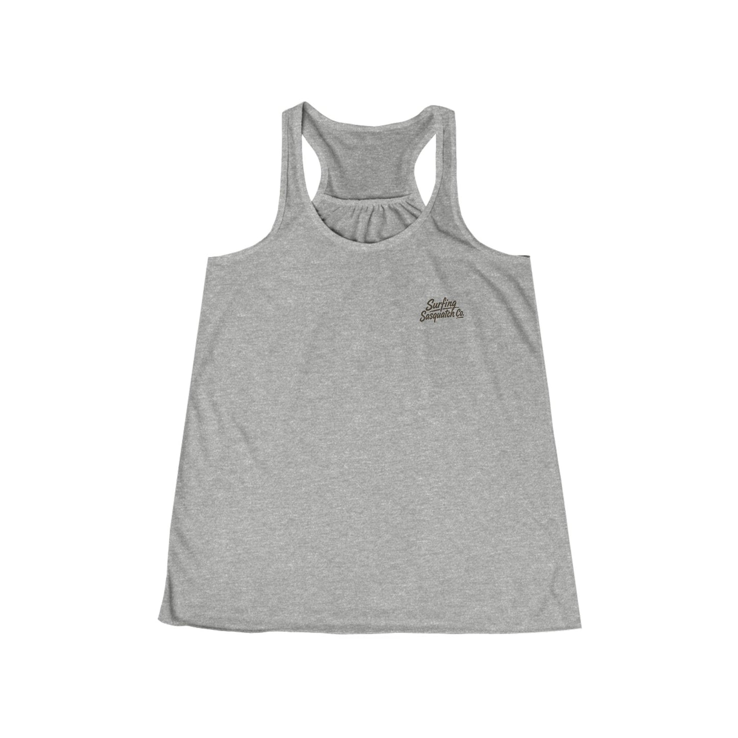 Racerback Tank Top — 'Surf' Vertical Logo Women's Flowy Tank
