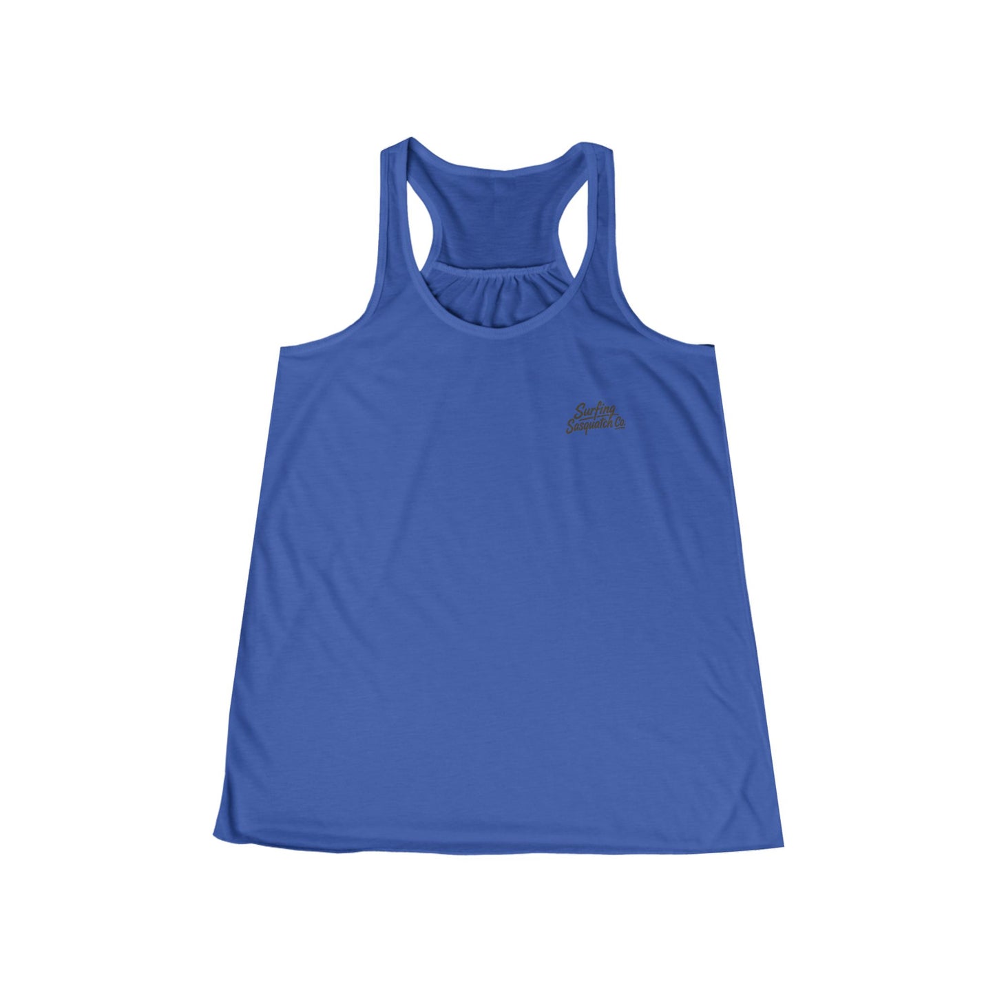 Racerback Tank Top — 'Surf' Vertical Logo Women's Flowy Tank
