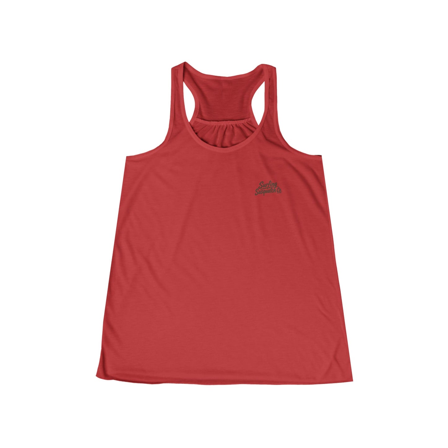Racerback Tank Top — 'Surf' Vertical Logo Women's Flowy Tank