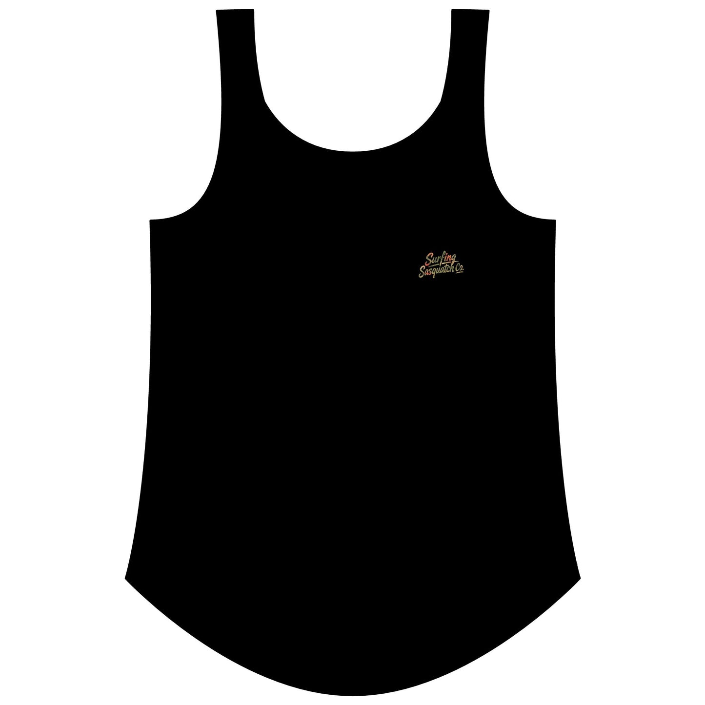 Surfing Sasquatch Women's Floral Tank