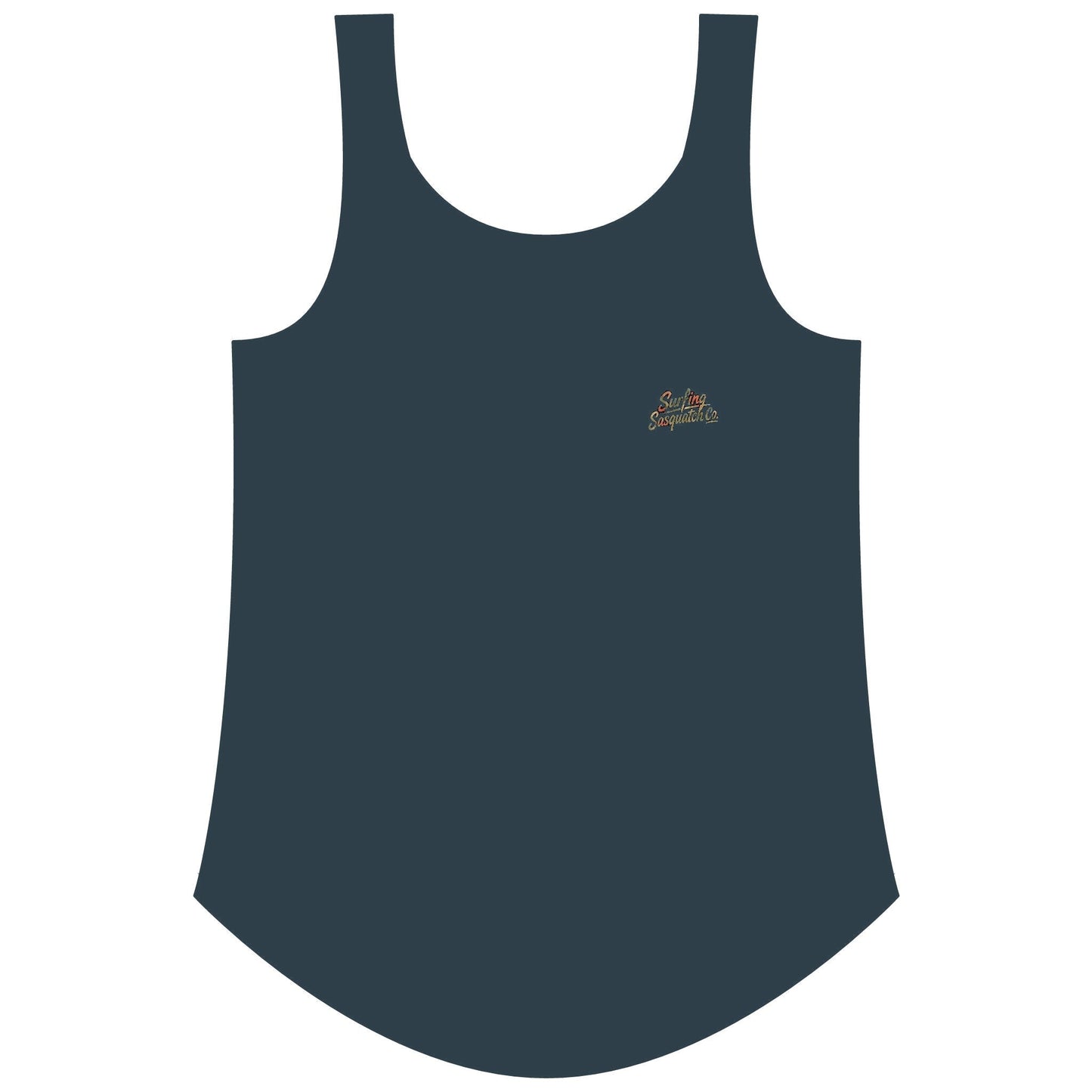 Surfing Sasquatch Women's Floral Tank