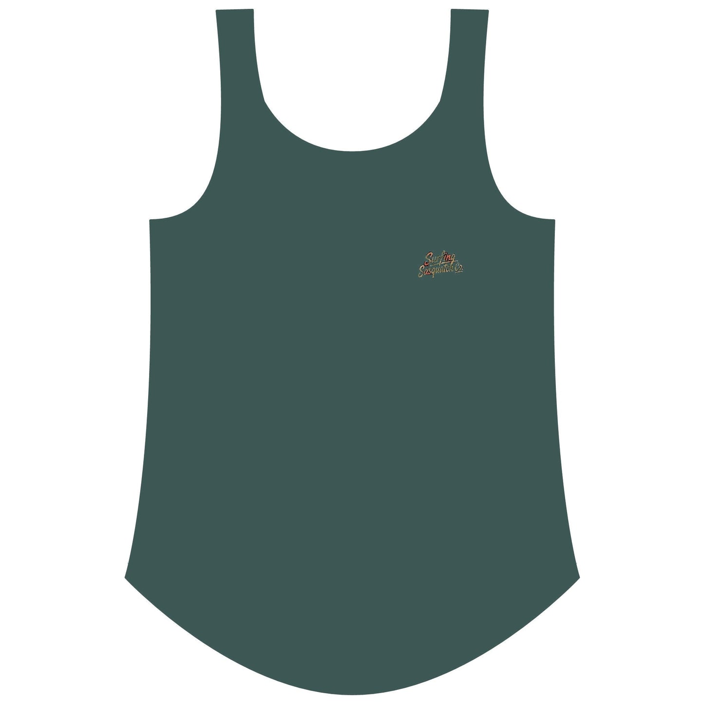 Surfing Sasquatch Women's Floral Tank