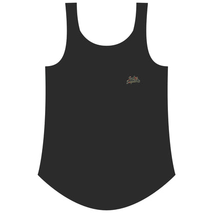 Surfing Sasquatch Women's Floral Tank